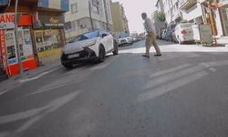 Eskişehir'de yaya geçidinde kuralları hiçe saydı