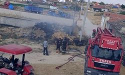 Eskişehir’de saman balyaları yandı