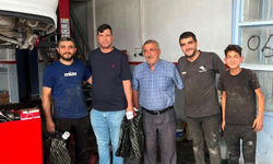 Sivrihisar'da oda başkanı esnafı tek tek ziyaret etti