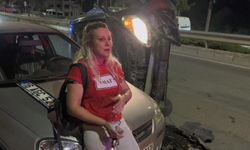 Mahalleyi savaş alanına çevirdi, alkollü kadın sürücü karıştığı kazayı unuttu