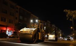 Eskişehir'de gece mesaisiyle asfalt seferberliği