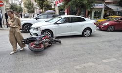 Eskişehir'de otomobille motosiklet çarpıştı