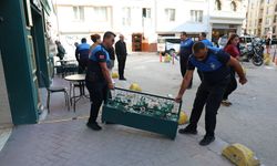 Tepebaşı’nda kaldırım işgaline müdahale