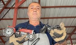 Sağlık memuru hurdayı sanat eserlerine dönüştürüyor