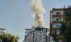 Site çatısında yangın paniği