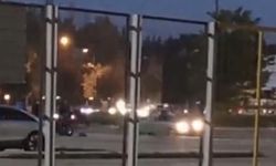 Eskişehir'de otomobilin drift anı kamerada