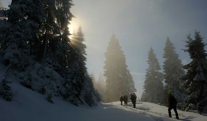 Tohtamur Yaylasında masalsı kış yürüyüşü