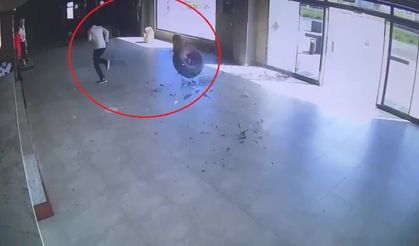 Araçtan koparak üzerine doğru gelen tekeri son anda fark etti, ölümden döndü