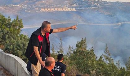 Hatay'da orman yangını sürüyor... Alevlere müdahale 10. saatte devam ediyor