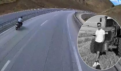 Yeni aldığı motosikletle ölüme gitti: Kaza anı araç kamerasına yansıdı