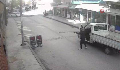 Ordu’da iş yerine uzun namlulu silahla saldırı: O anlar güvenlik kamerasında