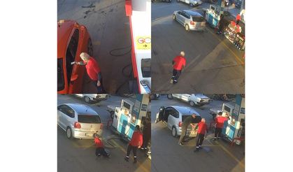 LPG pompası takılıyken hareket eden araca pompacı son anda müdahale etti