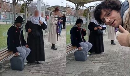 Vatandaşın, yalan söyleyerek dilendiği iddia edilen kadınla ilginç tartışması