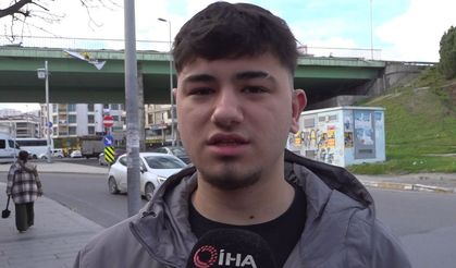 Ehliyet sınavından 7’inci kez kalan genç ortalığı birbirine kattı; o anlar kamerada