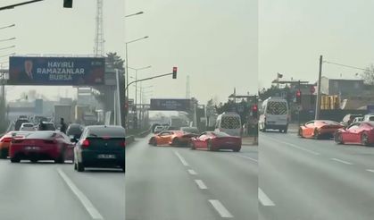 Bursa’da Lamborghini ve Ferrari sürücülerine 100 bin TL ceza