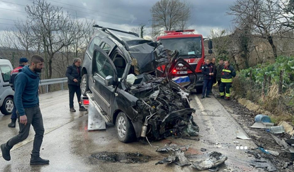 Kamyon ile kamyonet kafa kafaya çarpıştı: Ölü ve yaralılar var