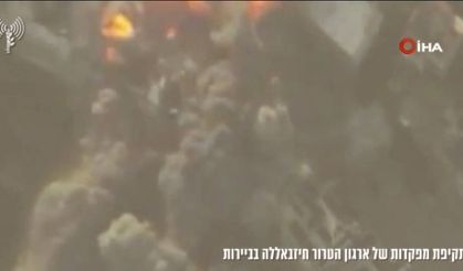 İsrail, Lübnan’daki Hizbullah karargahlarına yapılan saldırıların görüntülerini yayınladı