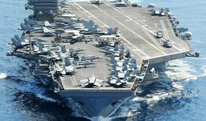 Orta Doğu'da savaş kızıştı! İran'dan ABD uçak gemisine 4 füze