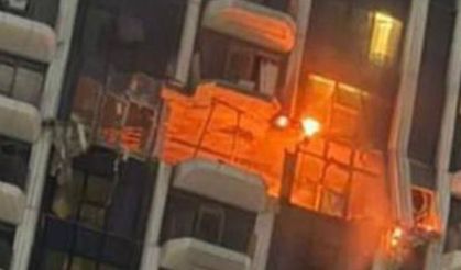 Dubai’de sivil bir binaya isabet eden İHA yangına yol açtı