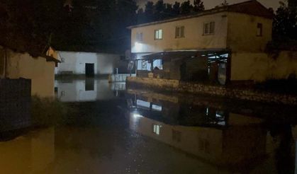 Turhal’da Yeşilırmak suyu taştı, bazı evleri su bastı