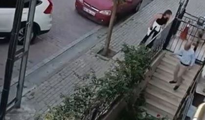 Avcılar’da park yeri tartışması kamerada