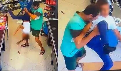 Çocuğu yerden yere vurarak darp etti, o anlar kameraya yansıdı: Şüpheli yakalandı