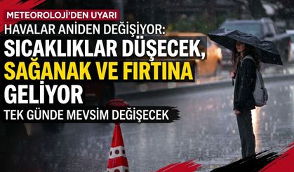 Havalar aniden değişiyor: Sıcaklıklar düşecek, sağanak ve fırtına geliyor