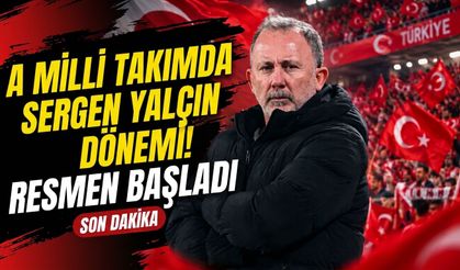 A Milli Futbol Takımı'nda Sergen Yalçın dönemi resmen başladı
