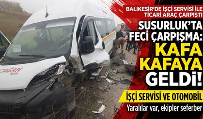 Susurluk’taki kazada araçta sıkışan sürücü kurtarıldı
