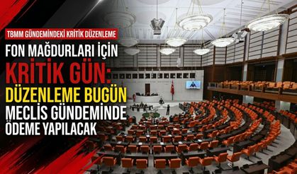 Fon düzenlemesi bugün Meclis komisyonunda görüşülecek