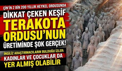 Çin’in 2 bin 200 yıllık heykel ordusunda dikkat çeken keşif