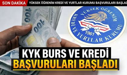 KYK burs ve kredi başvuruları başladı