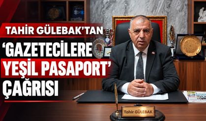 Tahir Gülebak’tan 'Gazetecilere Yeşil Pasaport' Çağrısı