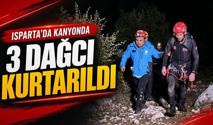 Yazılı Kanyon’da mahsur kalan 3 İHH gönüllüsü kurtarıldı