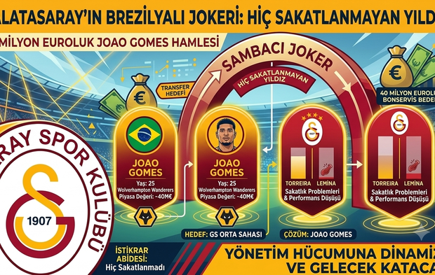 Galatasaray’ın Yeni Sambacı Jokeri: Hiç Sakatlanmayan Yıldız 40 Milyon Euro!
