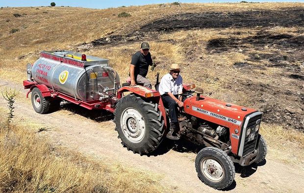 Köylülerin 52 kişilik 'Yangın timi' 7 gün 24 saat nöbet tutuyor