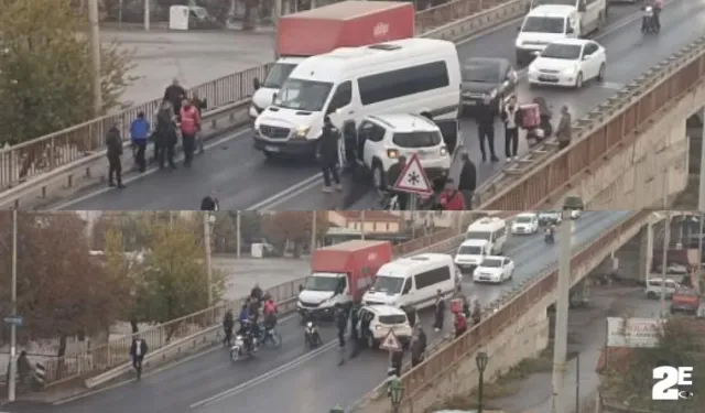 Eskişehir'de kaza sonrası trafik tıkandı