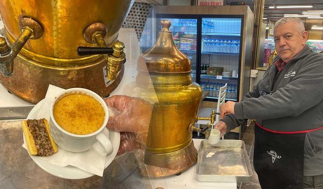 Yağışlı havalarda salep satışları zirvede