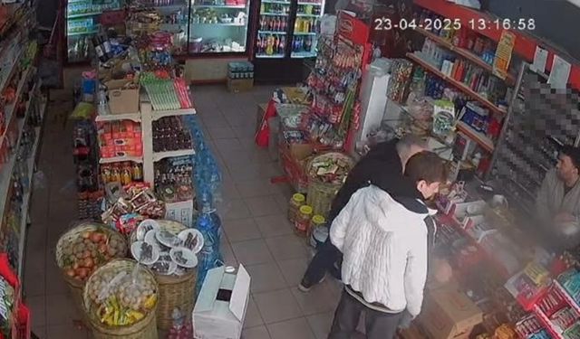 Eyüpsultan’da markette deprem anı kamerada
