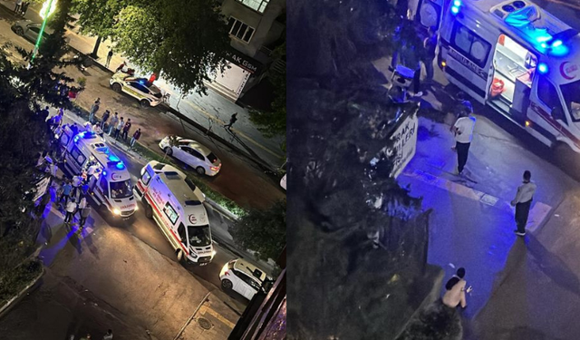 Motorkurye yayalara çarptı: 3 yaralı!