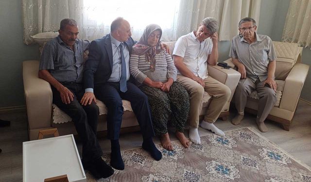 Orman şehidi Tolunay Kocaman'ın ailesine anlamlı ziyaret