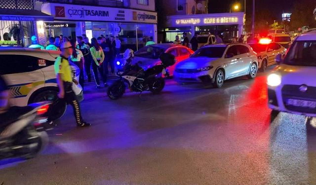 Polisi peşine takan motosikletli, kaza yapınca yakalandı