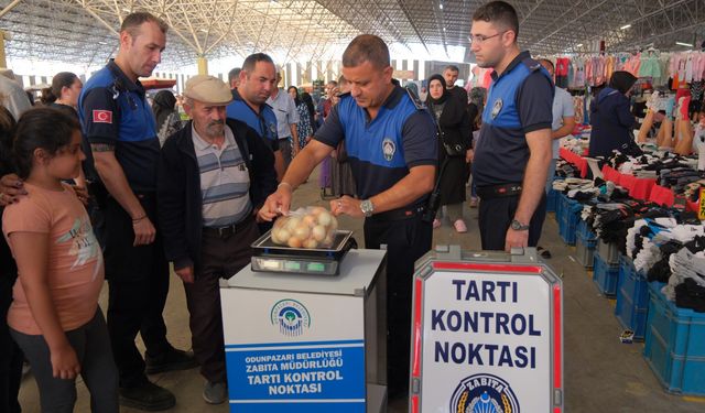 Eskişehir'de pazarlarda tartı denetimi başladı