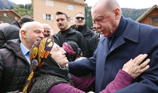 Cumhurbaşkanı Erdoğan Ayder Yaylası'nda
