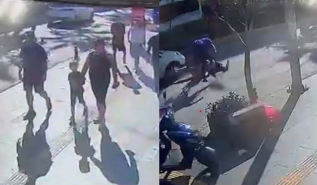 Yaya geçidinden geçen Alman aileye otomobil çarptı: 1 yaralı