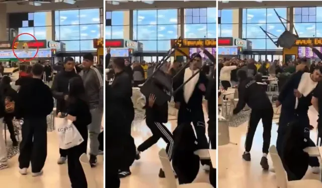 ‘Ne bakıyorsun?' kavgasında sandalyeler havada uçuştu
