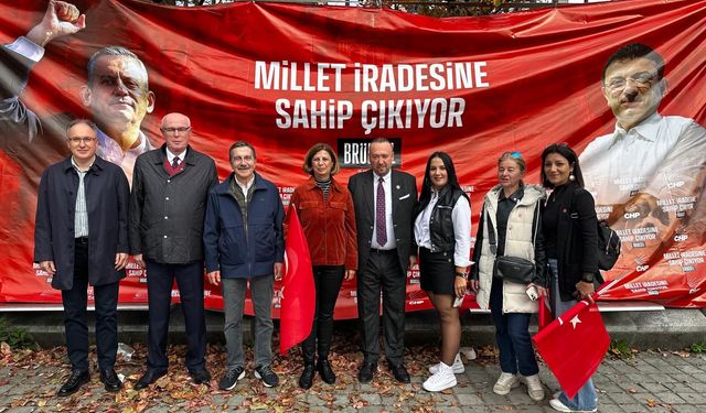 CHP’den Brüksel’de “Millet İradesine Sahip Çıkıyor” mitingi: Eskişehirli Başkanlar da katıldı