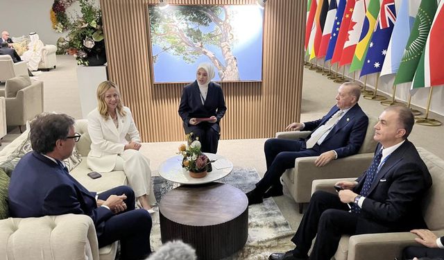 Cumhurbaşkanı Erdoğan, İtalya Başbakanı Meloni'yi kabul etti