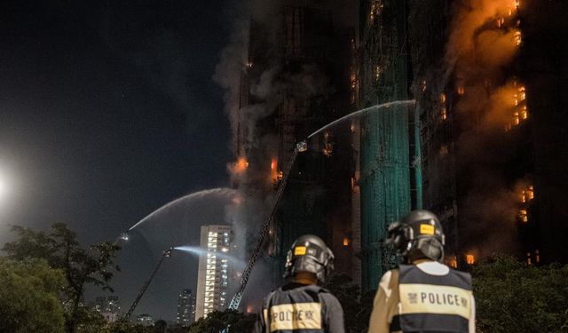 Hong Kong'daki yangın faciasında can kaybı 36'ya yükseldi