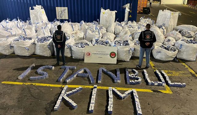 94 milyon liralık kaçak sigara ele geçirildi